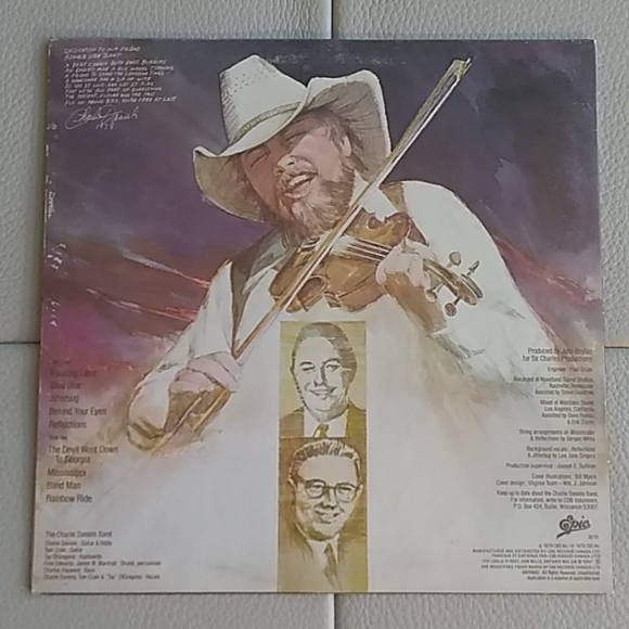 The Charlie Daniels Band - Million Mile Reflections LP - Picture 2 of 6
